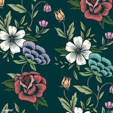 Check spelling or type a new query. Download Premium Vector Of Vintage Seamless Floral Patterned Background Background Patterns Vector Background Pattern Floral Background