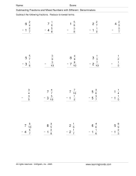 Scroll down the page for more examples and solutions on adding mixed adding mixed numbers with common denominators how to add mixed numbers with common denominators? 32 Adding And Subtracting Mixed Numbers Worksheet Free Worksheet Spreadsheet