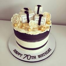 Her 70th birthday is worthy of delivering the perfect little black dress, and this elegant designer dress from donna morgan hits the right notes on so many fronts. Frostbite Bakery A Sophisticated Jo Malone Theme Cake For A Ladies 70th Birthday Facebook