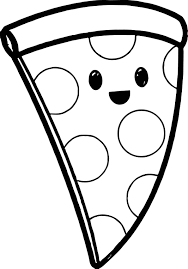 Coloring pages hamburger and friesdrinkpizza. Delicious Pizza Coloring Pages Zaasoo Coloring