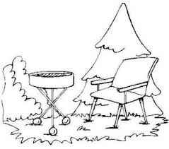 Bar B Q Grill And Lawn Chair Coloring Book Page Coloring Pages Coloring Books Coloring Book Pages