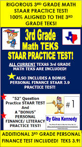 3rd Grade Staar Math Tests Plus Bonus Financial Literacy