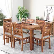 Semoga semua postingan yang admin berikan berguna untuk anda semua. Kendalwood Furniture Wooden Dining Table With 6 Chairs Solid Wood 6 Seater Dining Set Finish Color Rustic Teak Finish Kendalwood