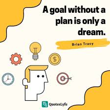 A Goal Without A Plan Is Only A Dream Quote By Brian Tracy Quoteslyfe