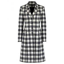 Black And White Check Coat Mens Ladies Black And White Check Coat 615 Liked On Polyvore Featuring Outerwear Coats Lapels Wool Coat Checked W Black White Coat Check Coat Checkered Coat