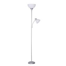 The black base contrasts with the multicolored shades for a look that is vibrant and bright. Mainstays 72 Combo Floor Lamp With Adjustable Reading Lamp Silver Walmart Com Walmart Com