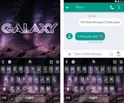 Galaxy Keyboard Theme Wallpaper
