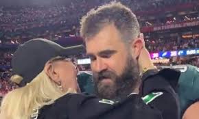 Donna Kelce consoles her devastated son Jason after his Super Bowl defeat  with the Eagles