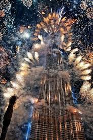 Dubai New Year At The Burj Khalifa Fireworks Photography Fireworks Beautiful Places