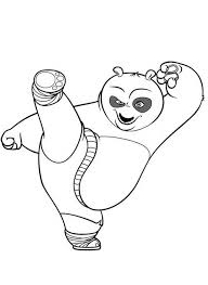 Kung Fu Panda Da Colorare Disegni Gratis