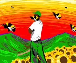Produced entirely by tyler, the album features guest vocals from a range of artists, including frank ocean, asap rocky, anna of the north, lil wayne, kali uchis, steve lacy, estelle, jaden smith and rex orange county. Tyler The Creator Flower Boy Album Cover Drawception