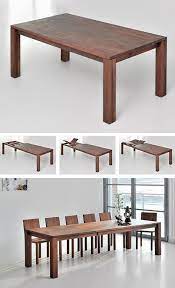 This table comes with a drawer on each end of the table. Classic Extending Dining Table From Solid Wood Wood Dining Room Furniture Extendable Dining Table Wood Dining Room