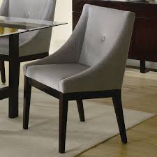 To protect the back and side of the user of the chair from a cold draft. Classic Gray Velvet Padded Seat And Wingback Rest Dining Chair Leather Dining Room Chairs Upholstered Dining Side Chair Side Chairs Dining
