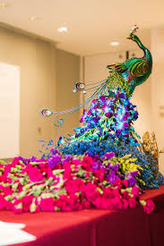 Arvind Anjali Team Wedding Peacock Wedding Theme Flower Decoration For Ganpati Peacock Decor