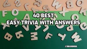 Apr 22, 2021 · random trivia questions and answers are really fun, amusement and full of learning materials from all walks of life. 40 Easy Trivia Questions That You Can Answer Tabloid India