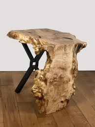 Sold Maple Burl Live Edge Waterfall End Table Live Edge Table Modern End Table Live Edge Furniture Live Edge Table Living Table Maple Burl