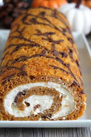It's an easy thanksgiving dessert to make ahead of time, it's filled with a heavenly cream cheese filling. Decorated Pumpkin Roll Dessarts