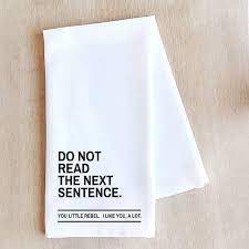 Kitchen towels saw huge growth in the last half of 2020, and the new trend doesn't look like it's ending soon. You Little Rebel Funny Kitchen Towel Gift