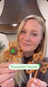 As a busy mom of seven, when it comes to making treats for my kids, the  SIMPLER the better! ☘️, I love that these shamrock pretzels don’t dirty any  dishes and can be made so quickly. 🙌🏻, Directions:, ...