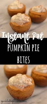 Instant Pot Pumpkin Pie Bites Recipe In 2020 Recipes Instant Pot Dinner Recipes Instapot Recipes