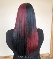 Sometimes going subtle with a red and black ombre hairstyle is the best way to go! Red And Black Hair Ombre Balayage Highlights