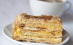 Tortas Napoleonas Lithuanian Layered Cake With Sour Cream Ukrainian Desserts Napoleon Cake Desserts