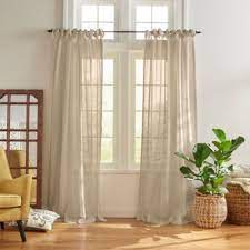 Elrene Home Fashions Vienna Tie Top Sheer Curtain Panel Elrene Home Fashions Tie Top Curtains Sheers Curtains Living Room