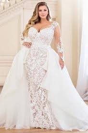 Now you know how winningly plus size wedding dresses can compliment a bride's body shape. Plus Size Wedding Dresses For The Most Beautiful And Curvy Brides Detachable Train Wedding Dress Wedding Dresses Plus Size Bridal Dresses
