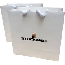 Branded Event Bag Printed Gift Bag For Events Goodie Bag With Corporate Logo Branded Embossed White Print Gift Bags Custom Printed Bags Packaging Supplies