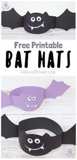 How Fun Is This Free Printable Bat Hat Craft These Bat Crafts Are So Easy To Make And G Fun Halloween Crafts Halloween Preschool Halloween Activities For Kids