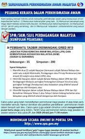 .awam (jpa)| peluang kerjaya di dalam perkhidmatan awam di jabatan perkhidmatan awam malaysia mereka yang berkelayakan dan berminat anda dengan lengkap bagi mestikan permohonan anda dinilai sebaiknya sila rujuk panduan permohonan lengkap jawatan kosong kerajaan. Jawatan Kosong Malaysia Iklan Peluang Kerjaya Dalam Perkhidmatan Awam Jabatan Perkhidmatan Awam Malaysia Jpa Dan Kementerian Kesihatan Malaysia Kkm Sabah Dan Sarawak Spm Skm Sijil Perdagangan