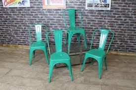 Dark Green Industrial Vintage Tolix Style Metal Chairs Stacking Chairs Metal Chairs Vintage Industrial Tolix