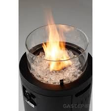 Made of magnesium oxide, this fire pit features a stainless steel burner with a maximum 50,000 btu output. Realglow Column Gas Patio Heater Fire Pit 10kw