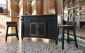 Ifd Furniture 370 Pueblo Black Rustic Kitchen Island Dallas Designer Furniture
