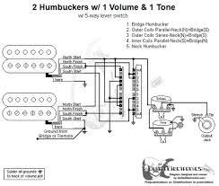 Telecaster wiring diagram 5 way. Guitar Wiring Diagrams 2 Humbuckers 5 Way Switch 1 Volume 1 Tone