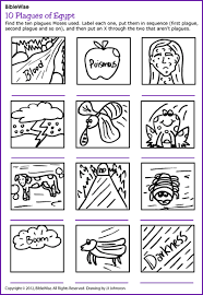 Free printable coloring pages for the kids in church for sunday school or children s church. The 10 Plagues Of Egypt Moses Pharaoh Kids Korner Biblewise