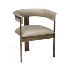 Meridian furniture hannah collection modern | contemporary velvet upholstered dining chair with wood legs, button tufting, nailhead trim, set of 2, 20.5 w x 25 d x 38.5 h, grey 77 $387.46 $ 387. Darcy Dining Chair Taupe