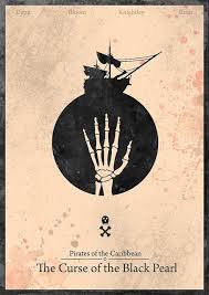 Pirates Of The Caribbean The Curse Of The Black Pearl Movie Poster Pirates Of The Caribbean Curse Of The Black Pearl Minimalist Poster Pirates Of The Caribbean Minimal Poster Pirates