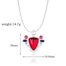JJBA Red Stone of Aja Pendant Anime Accesorios Necklace for Women JoJo's  Bizarre Adventure Joseph Joestar Kars Cosplay Jewelry | AliExpress