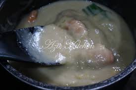 Kuah durian dan pulut oleh: Kuah Durian Musang King Untuk Hidangan Berbuka Azie Kitchen