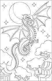 Wir wünschen ihnen viel freude bein nachmalen. Seite Mit Schwarz Weiss Zeichnung Von Drachen Zum Ausmalen Entwicklung Von Kindern Fahigkeiten Fur Das Zeichnen Vektorbild Lizenzfrei Nutzbare Vektorgrafiken Clip Arts Illustrationen Image 79272803