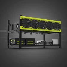 Cooling is achieved by 6 120mm fans, 3 at each end of the frame. Aluminum 6 Gpu Mining Rig Case Open Air Frame Kaufland De