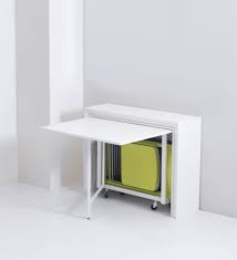 Dreamade table d'ordinateur pliante murale, table murale rabattable, grand espace de stockage, table à manger murale. Table Pliante Avec 6 Chaises Integrees Archi Table Pliante Table De Cuisine Pliante Table Rabattable