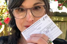 Johnson and johnson vaccine sticker. Andi Zeisler I Got The Johnson Johnson Vaccine On Monday And Took A Selfie Things Got Weird After That