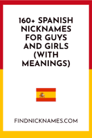 Appendix:given names derived from epithets of the virgin mary. 160 Spanish Nicknames For Guys And Girls With Meanings