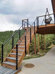 Your deck, loft, staircase, or porch railing is an integral part of your home, providing safety, visual appeal, and a great view. Black Aluminum Cable Railing Boulder Co