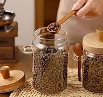 Amazon.com: ANSQU Glass Jar with Wooden Lid and Spoon, 20.3 ...