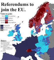 Detailed Map Of Referendums To Join The Eu Oc Map Karta Sverige