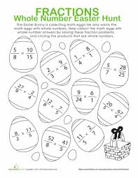 Easter is a festival celebrated by christians globally as a day of resurrection of jesus christ. Easter Fractions Worksheet Education Com Fractions Worksheets Fractions Easter Worksheets