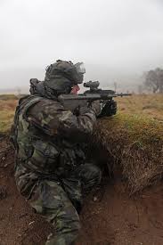 An Irish Soldier Using The Newly Upgraded Steyr Aug 1181 X 1772 R Militaryporn Military Pictures Military Soldiers Steyr